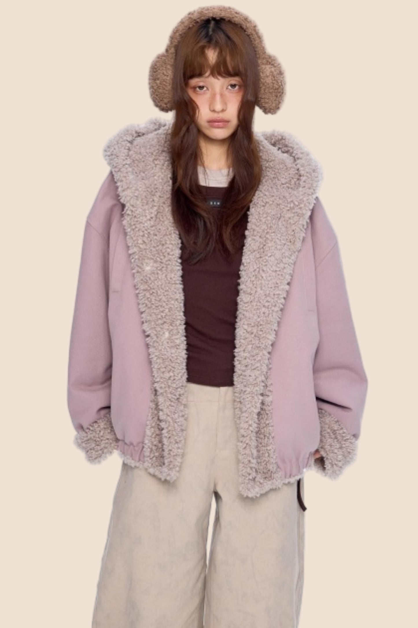 Hooded Fleece Cotton Jacket