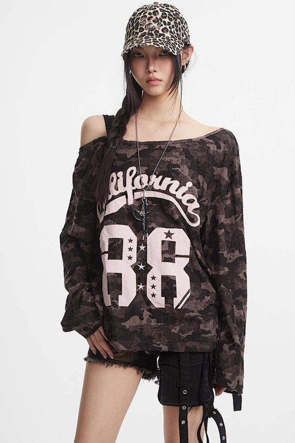 Spice Girl Camouflage Top