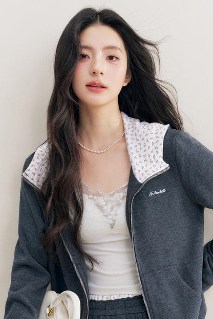 Rose Hooded Jacket & Pants Set-Up