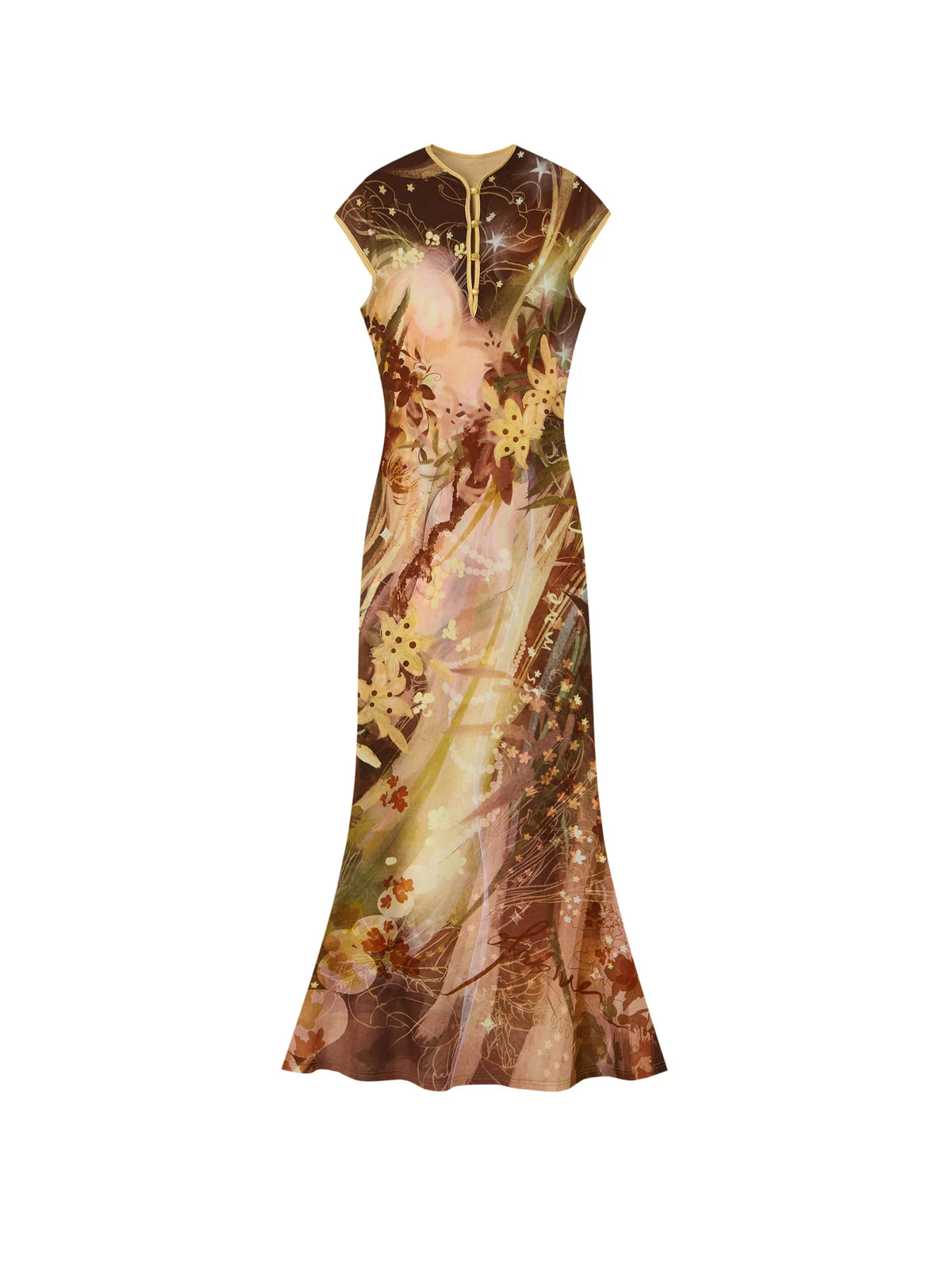 Reversible Cheongsam Mermaid Dress