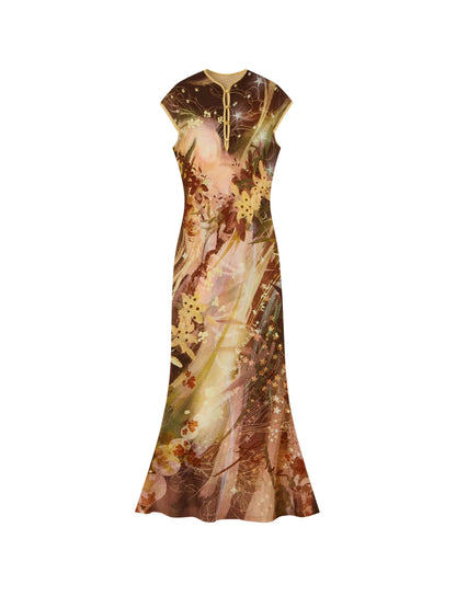 Reversible Cheongsam Mermaid Dress