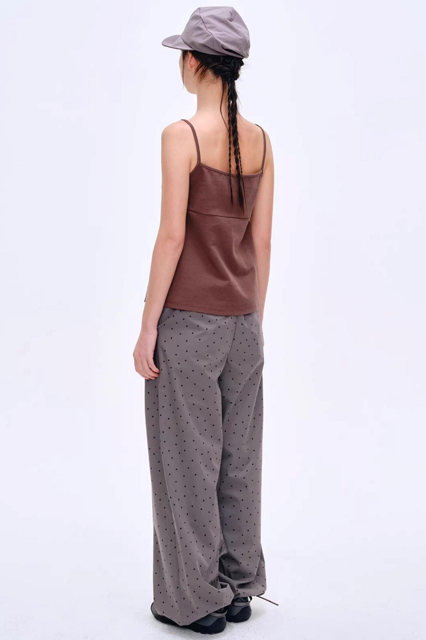 French Curved Pleated Camisole