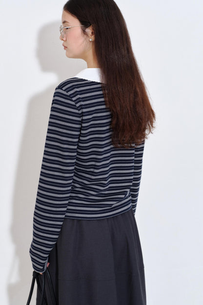 Playful Rabbit Ear Collar T-Shirt