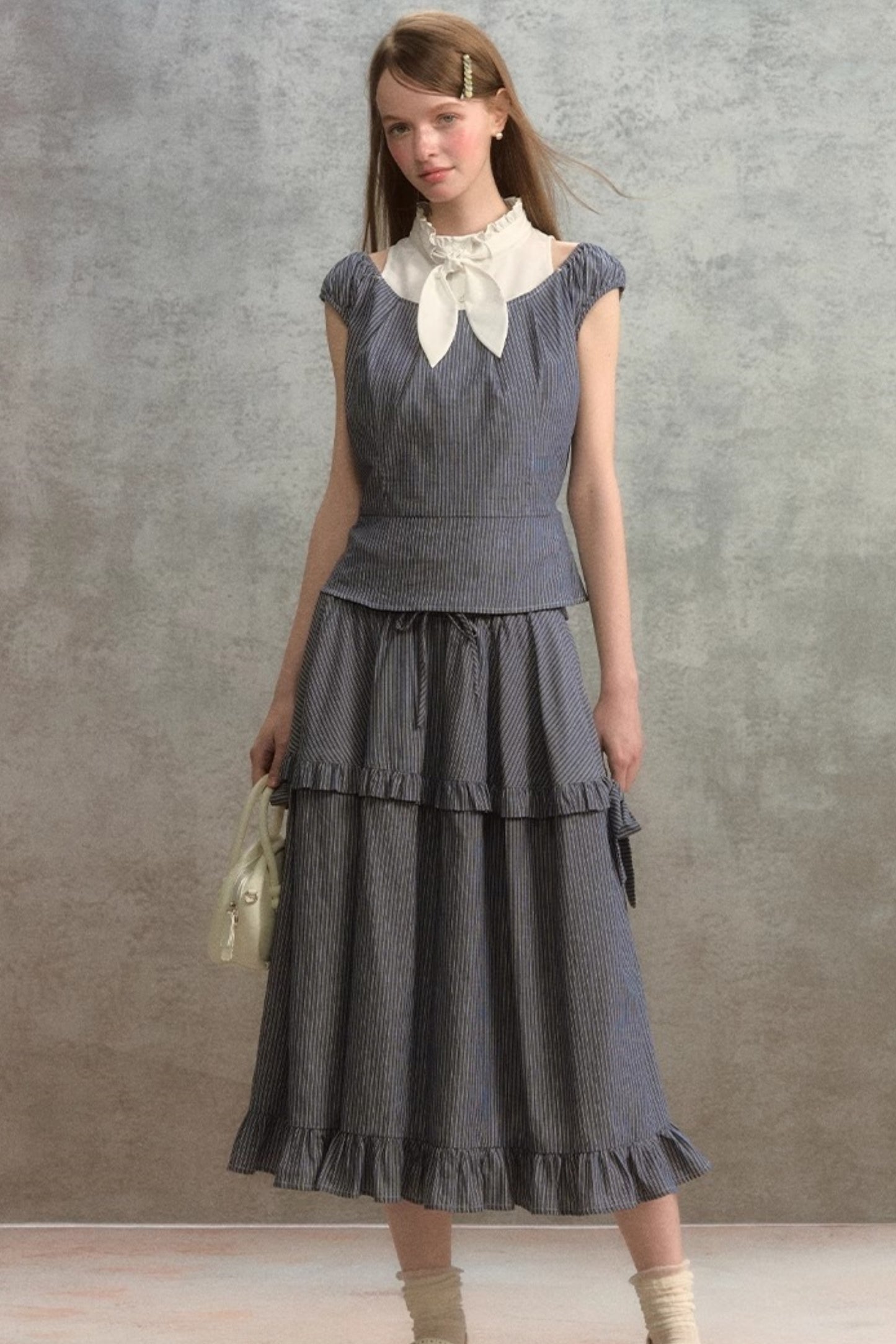 French Lace A-Line Skirt Set-Up