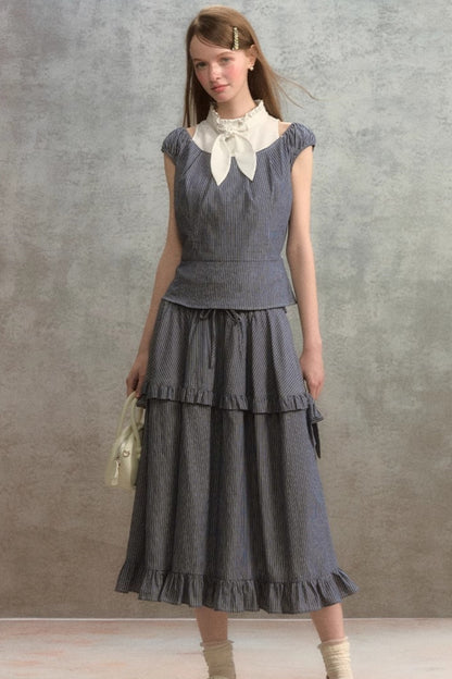 French Lace A-Line Skirt Set-Up