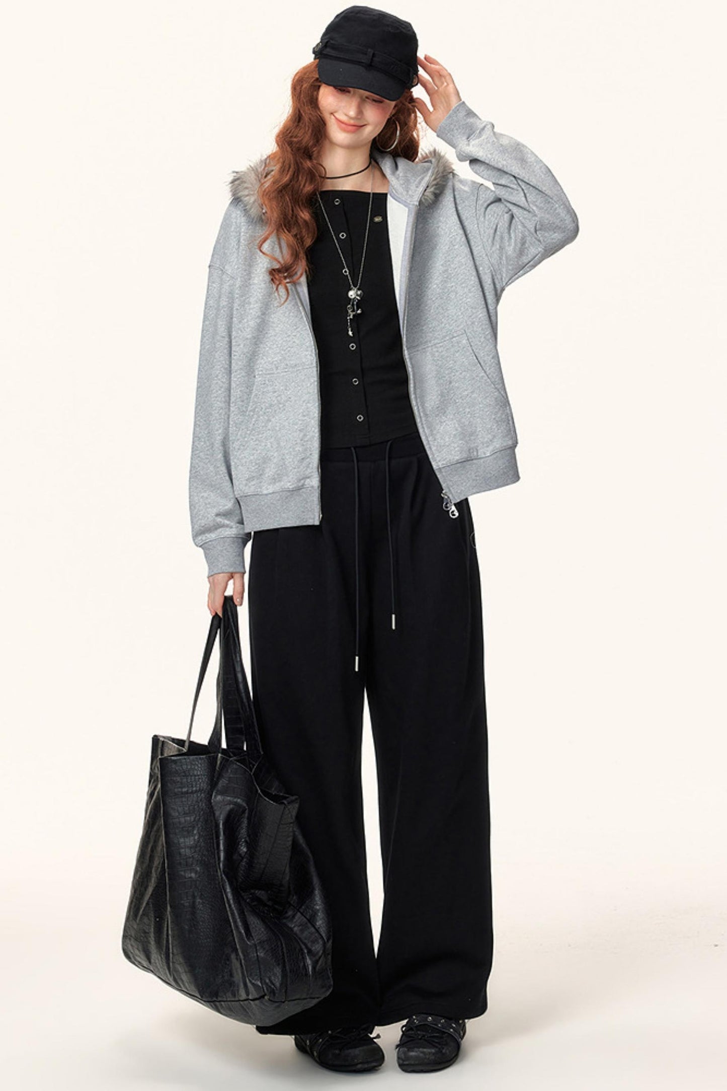 Elastic Knit Winter Pants