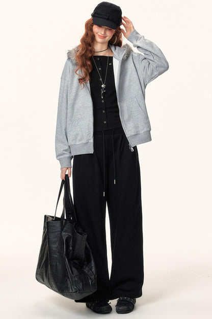 Elastic Knit Winter Pants