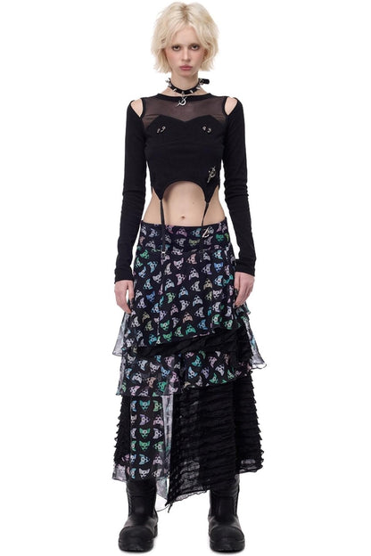 Cat Star Mesh Skirt