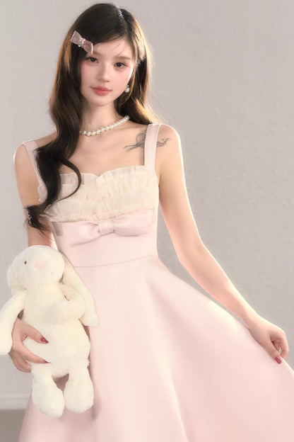 Light Pink Princess Lace Dress