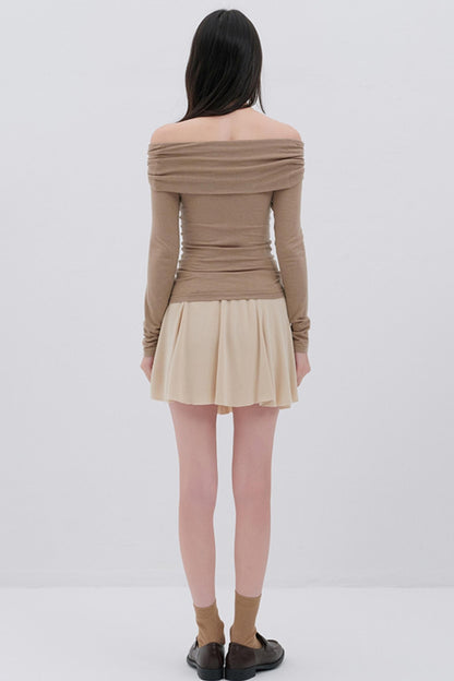 Korean Pleated Midi Skirt