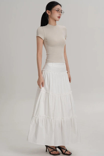 Elegant Wool Waist-Cinching Top