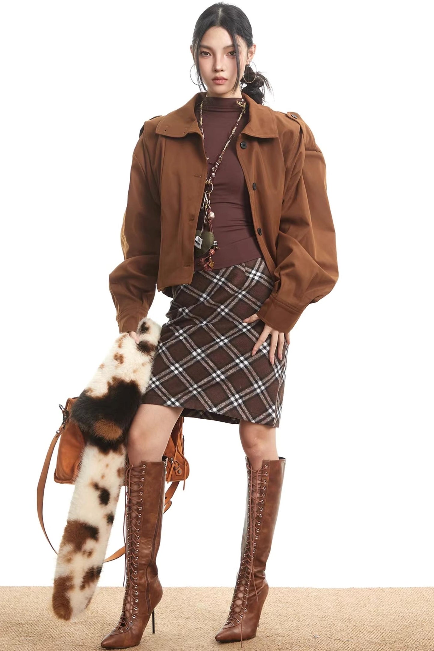 Retro Brown Autumn Jacket