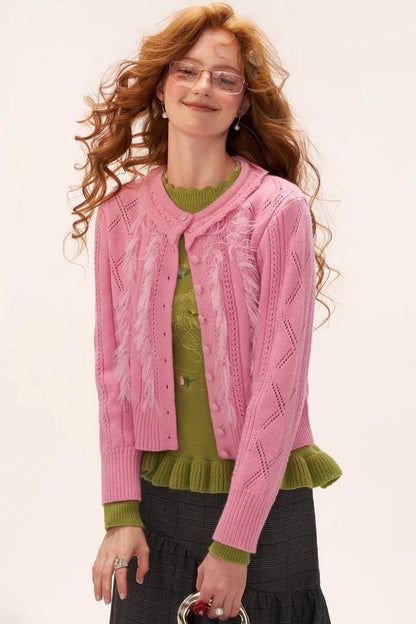 Gentle Knitted Cardigan Set-Up