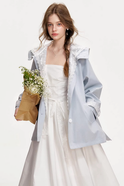 Delicate Lace Strapless Dress