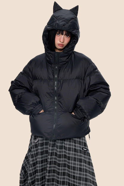 Winter White Short Down Jacket