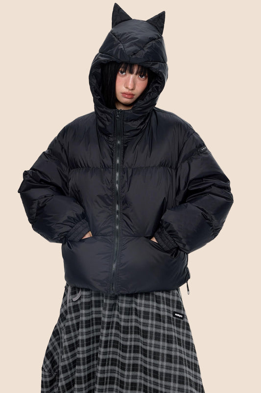 Winter White Short Down Jacket