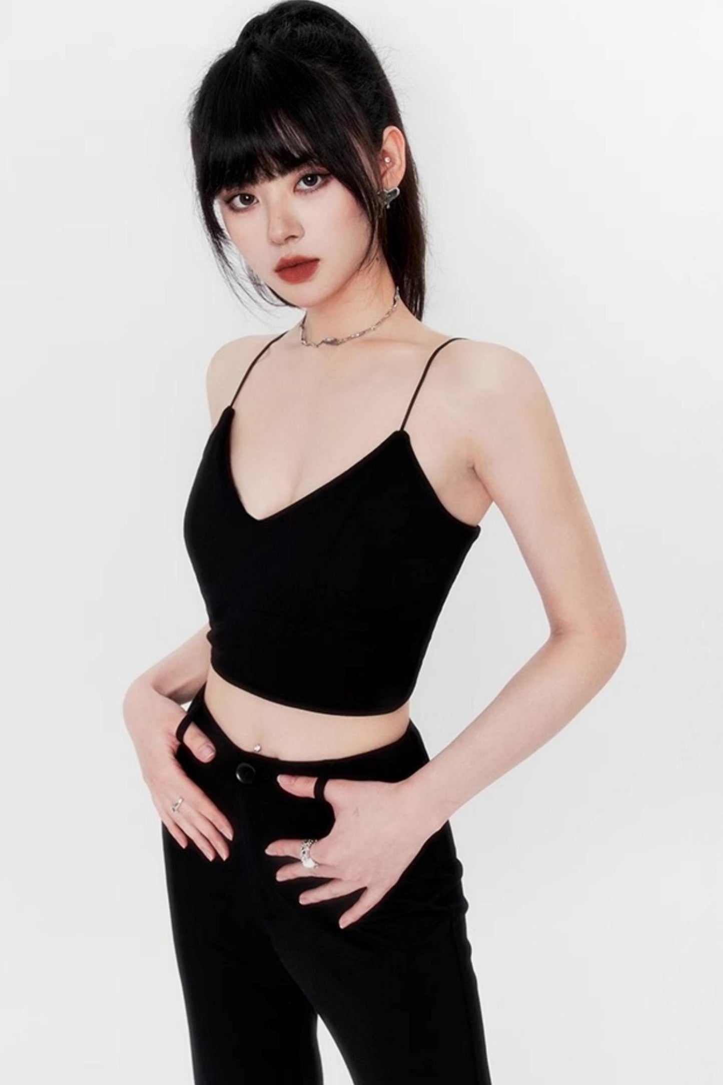 Autumn Lace-Up Knitted Cover-Up Top