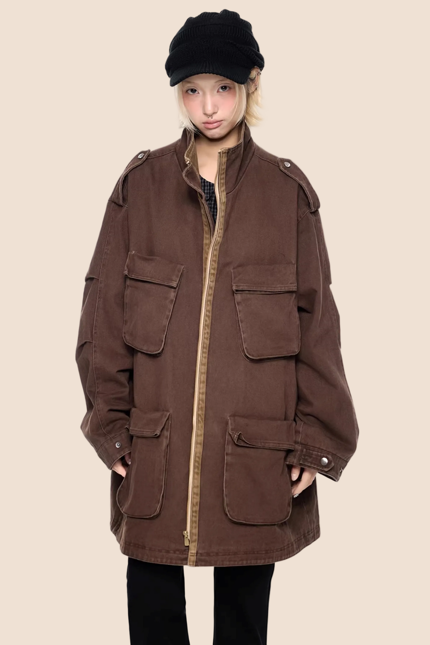 Washed Vintage Contrast Jacket