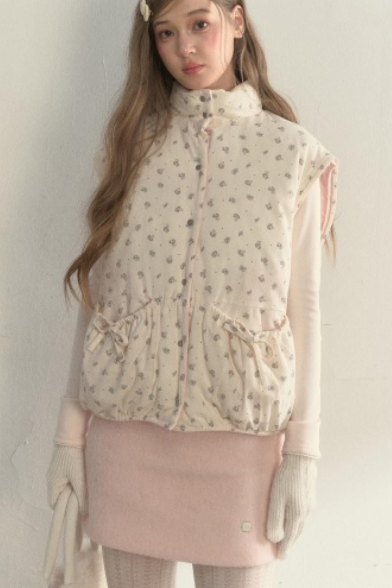 Corduroy Floral Reversible Jacket Set-Up