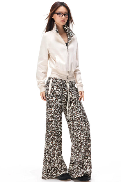 Retro Leopard Patchwork Jacket Set-Up