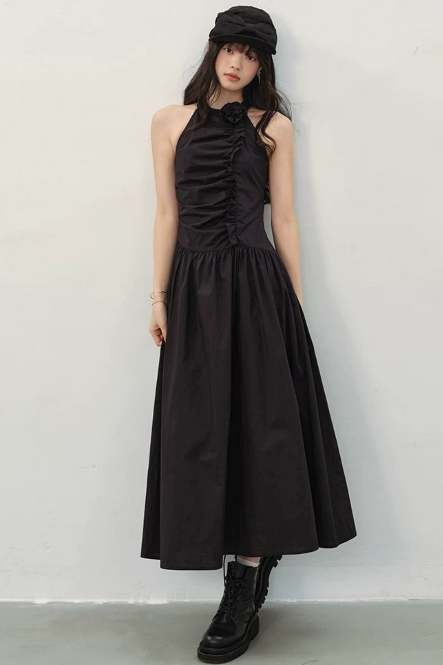 Dark Romanticism Halter Dress