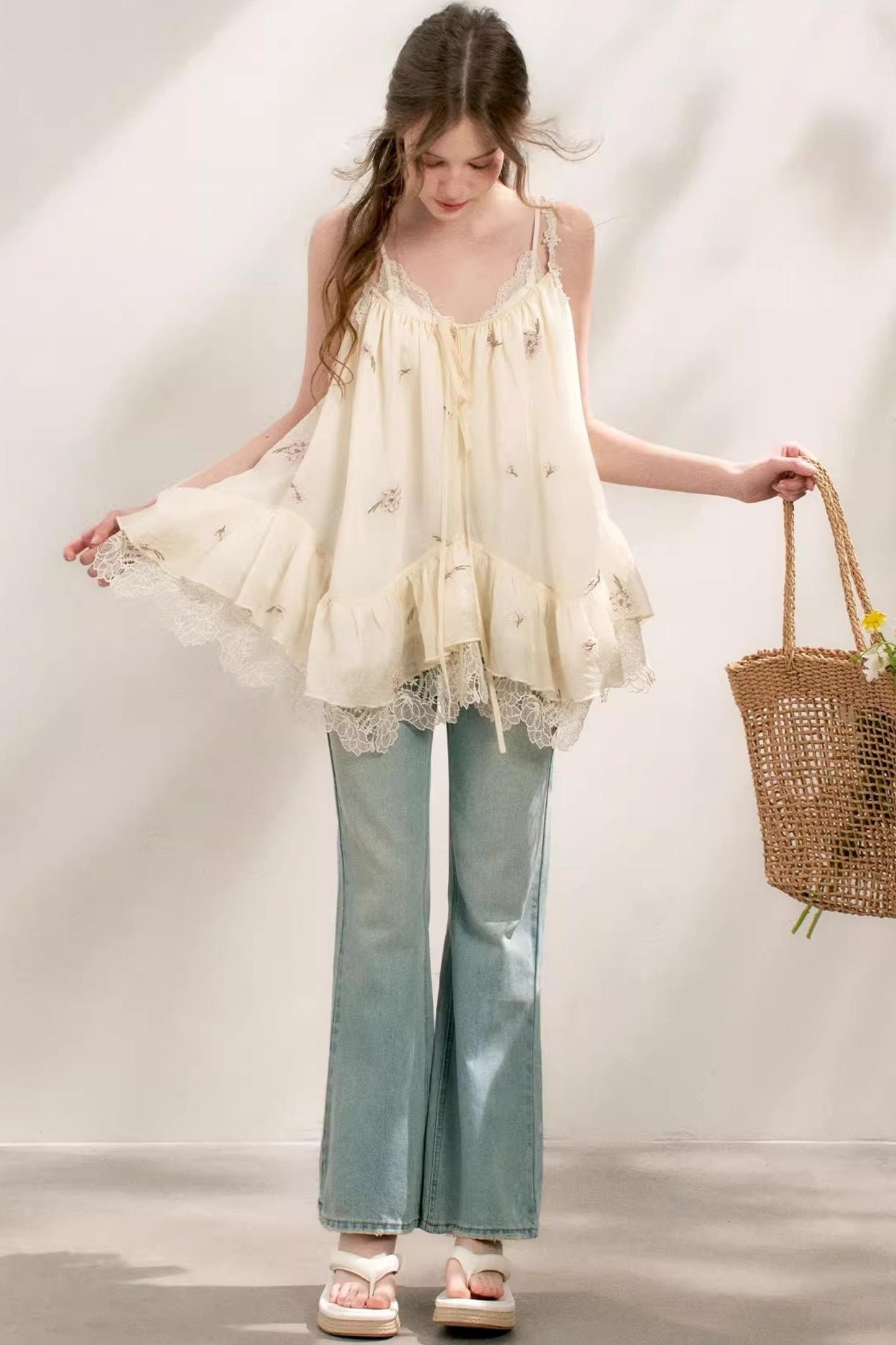 Silk Summer Camisole Set-Up