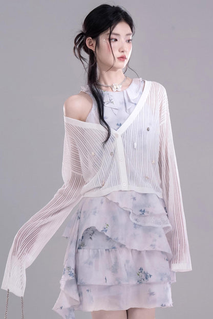 Ocean Shell Knit Cardigan