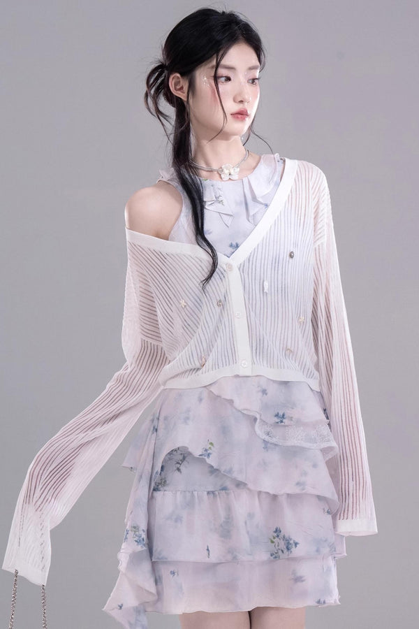 Ocean Shell Knit Cardigan