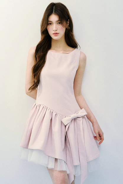 Abito da balletto rosa e grigio