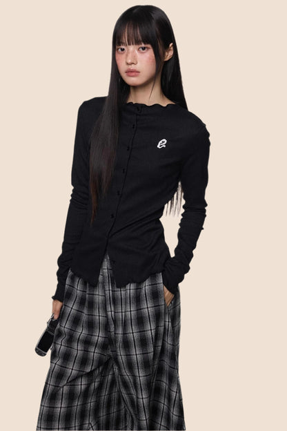 Pleated Lightweight Summer Cardigan