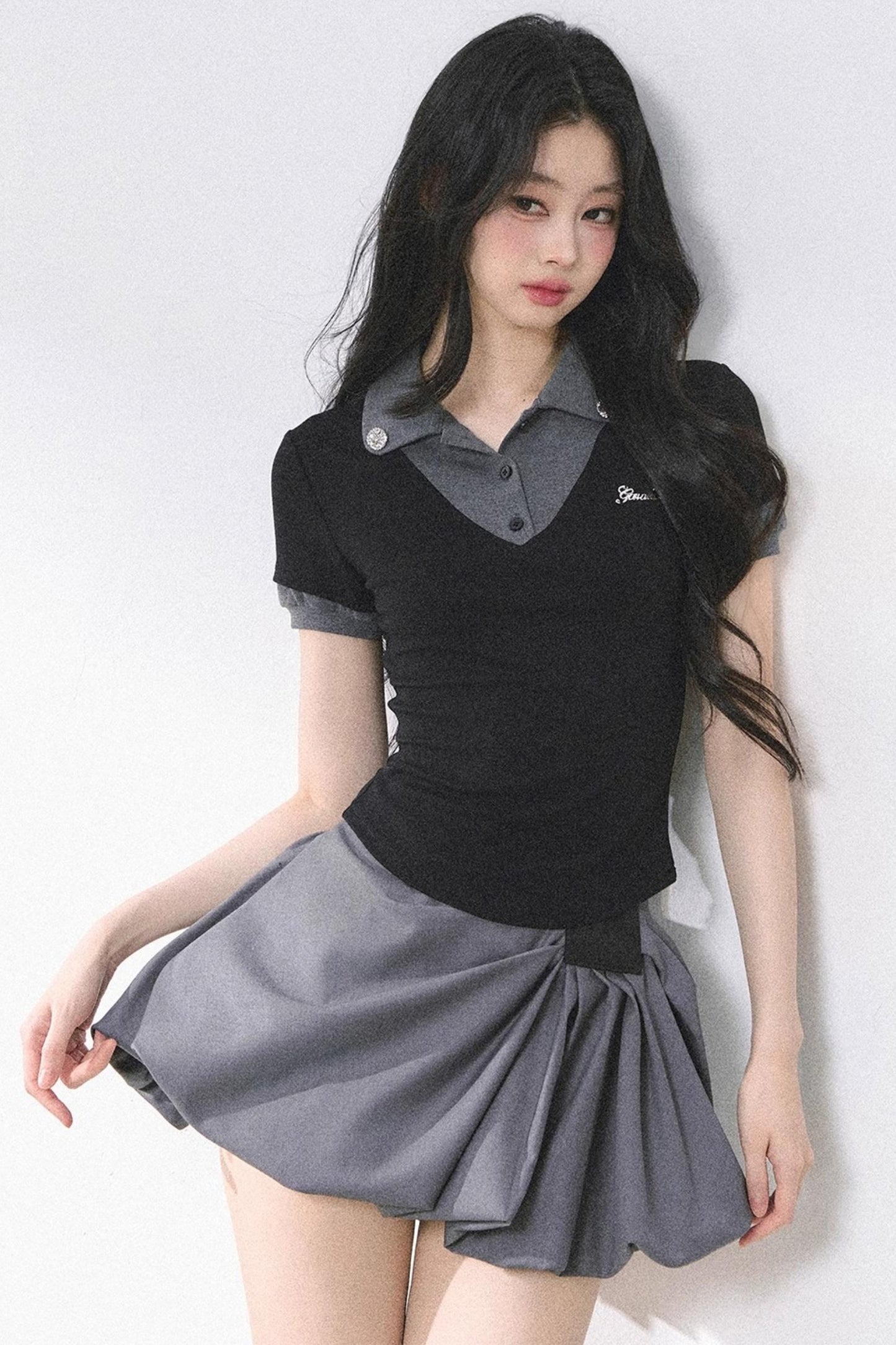 Short Sleeve Off-Shoulder Crop Top