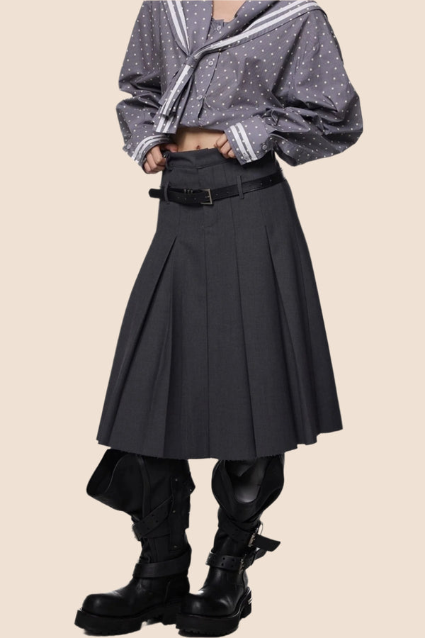 Vintage Pleated Summer Skirt