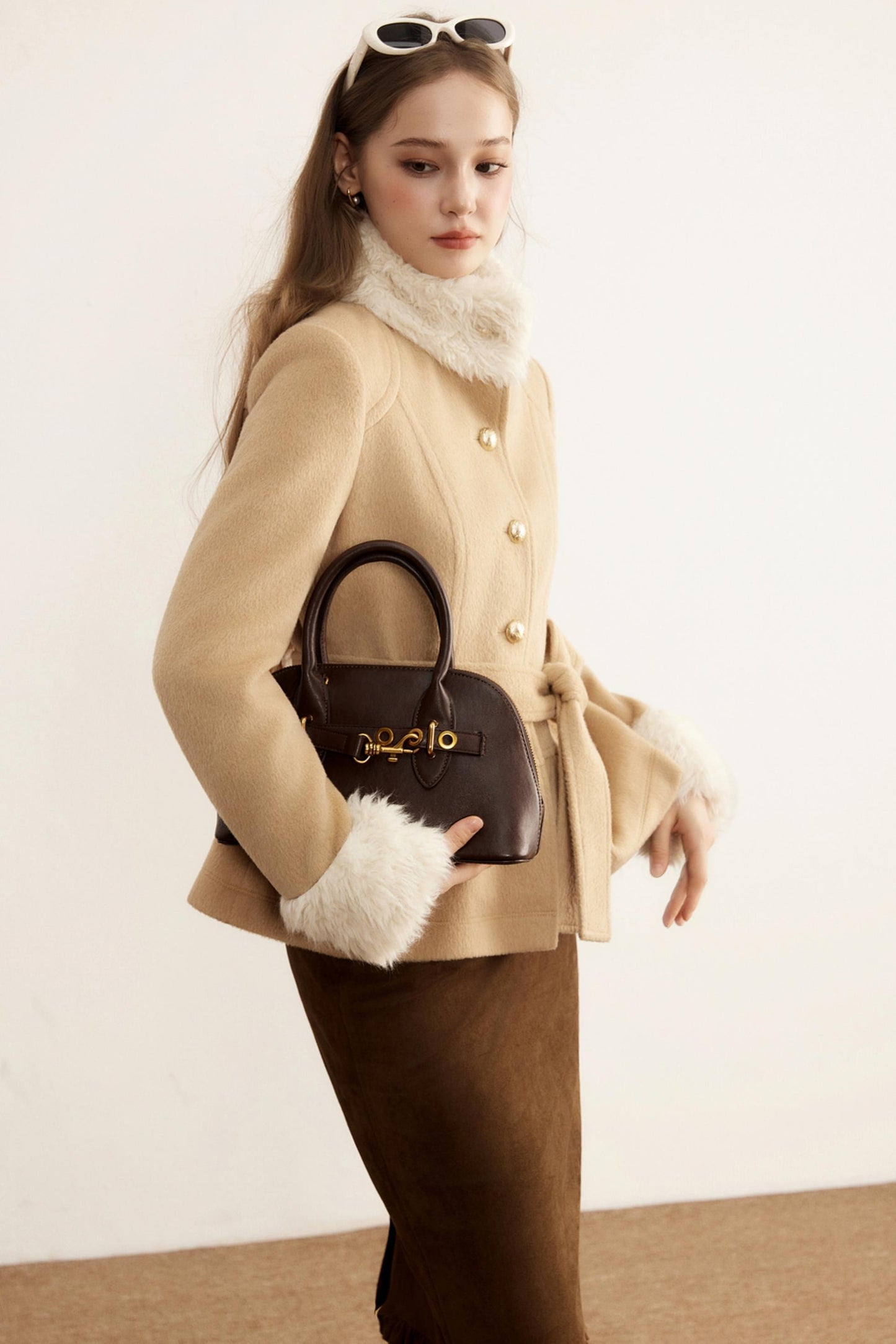 Winter Retro Lambswool Patchwork Jacket