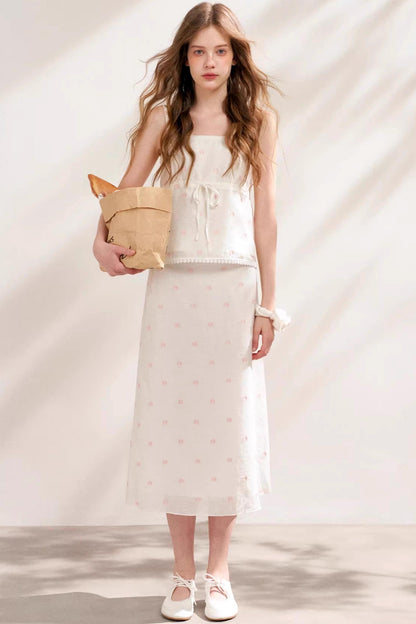 Silken Halter Skirt Set-Up