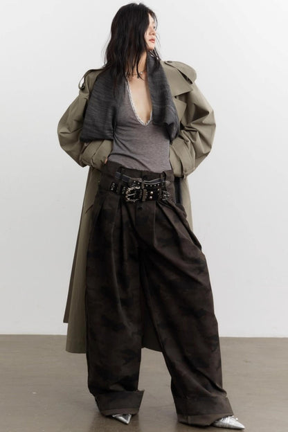 Urban Minimalist Long Trench Coat