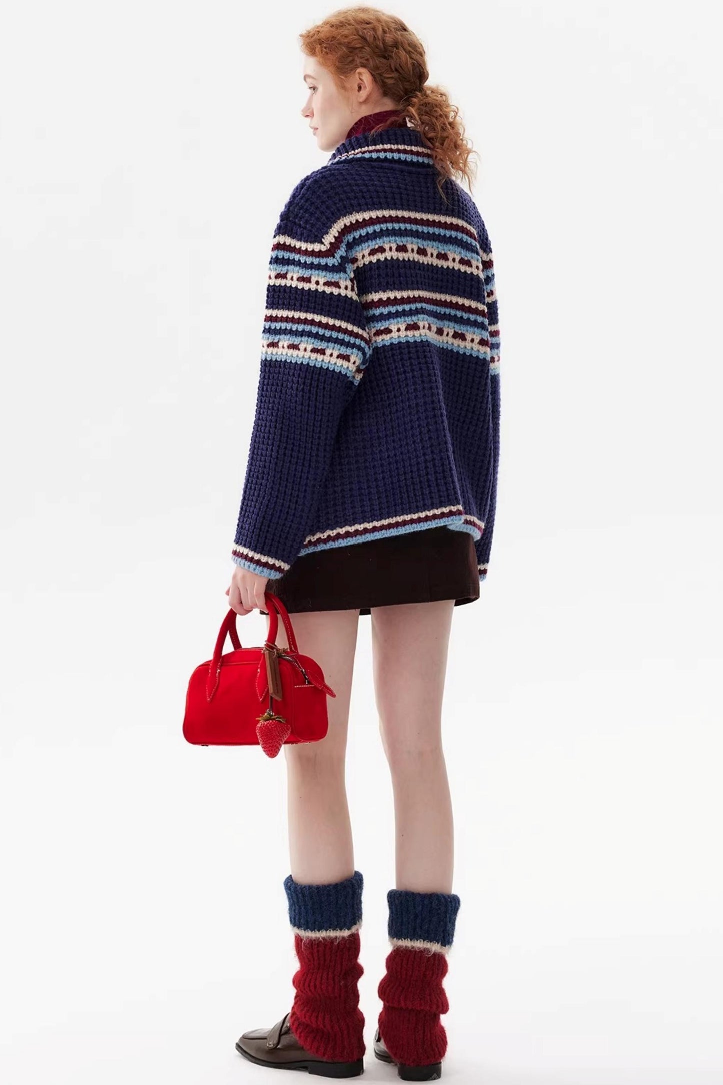 Pixelism Plaid Knit Jacket