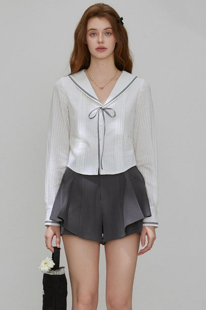 Basic Thin Maritime Casual Shirt