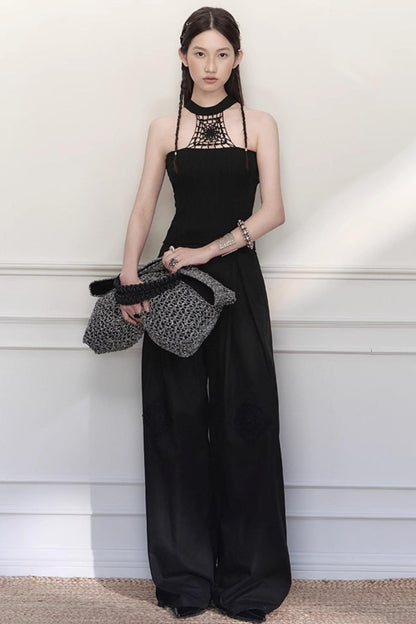 Weave Knit Bustier Top