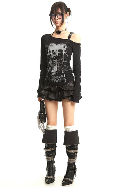 Shoulder Belt Buckle Spice Girl T-Shirt