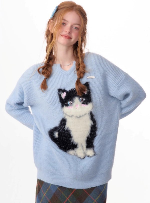 American retro thin wind sweater