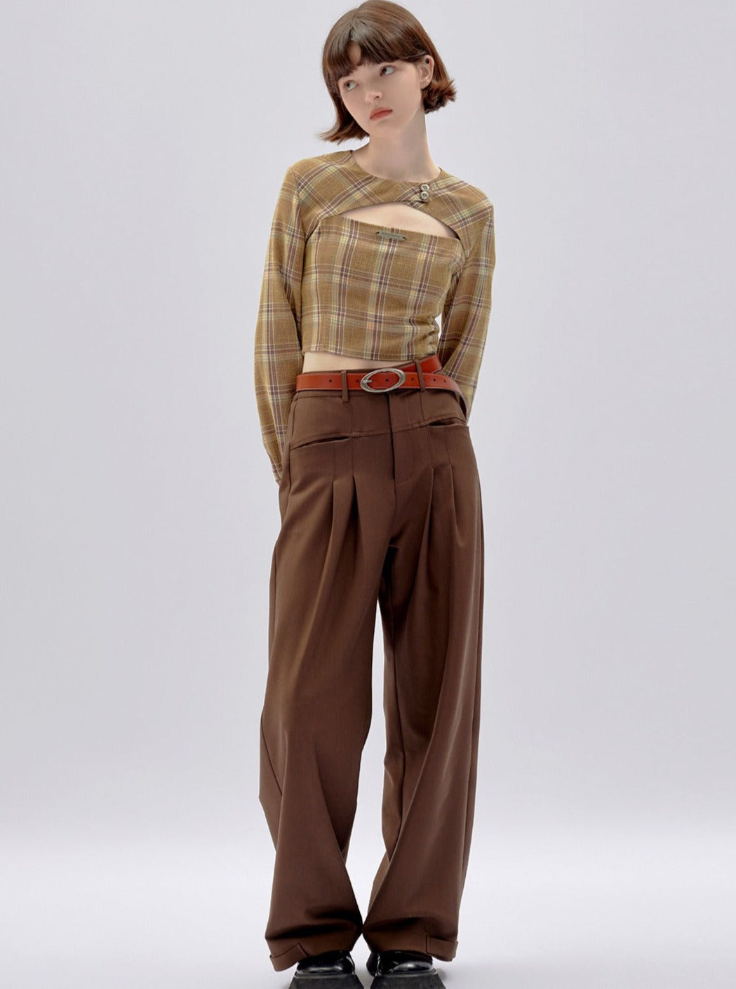 Drap Wide-leg Pants