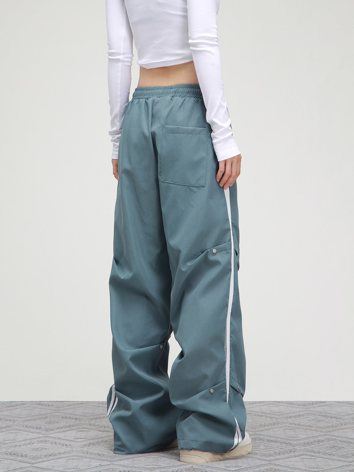 American hip-hop studded baggy sweatpants