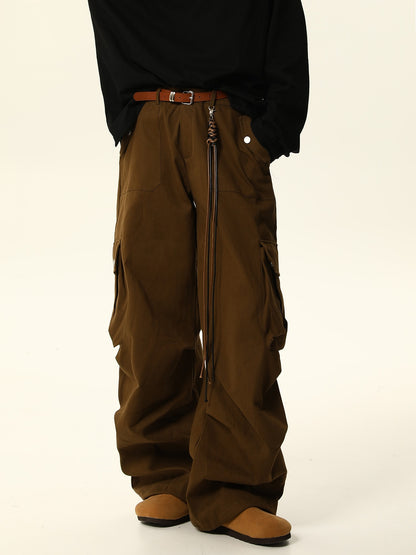 American Vintage Maillard Dark Brown Cargo Pants