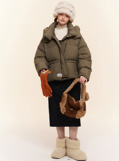 Hooded Loose Thickened Duck Down Jacket