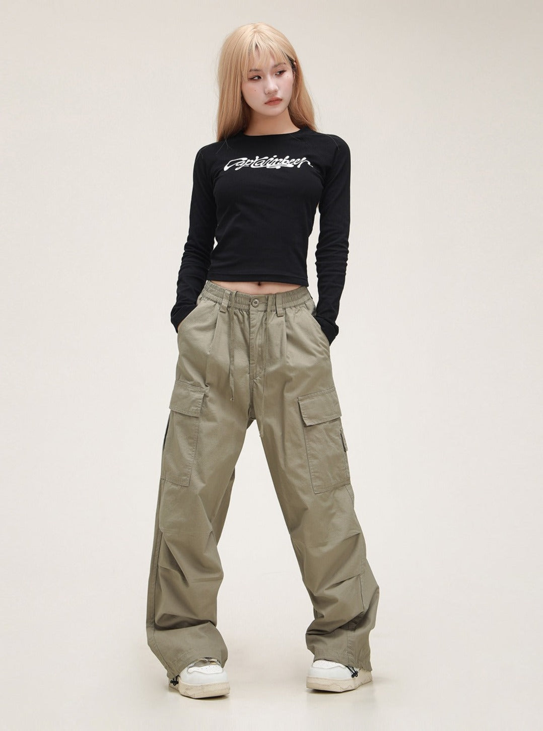 Maillard Straight-leg Loose Casual Pants