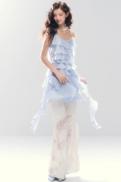 Three-Dimensional Ruffle Dress