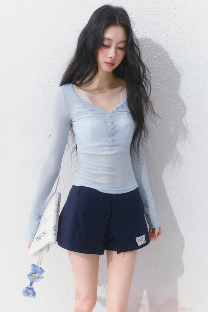 Sporty Strap Knit Top Set-Up