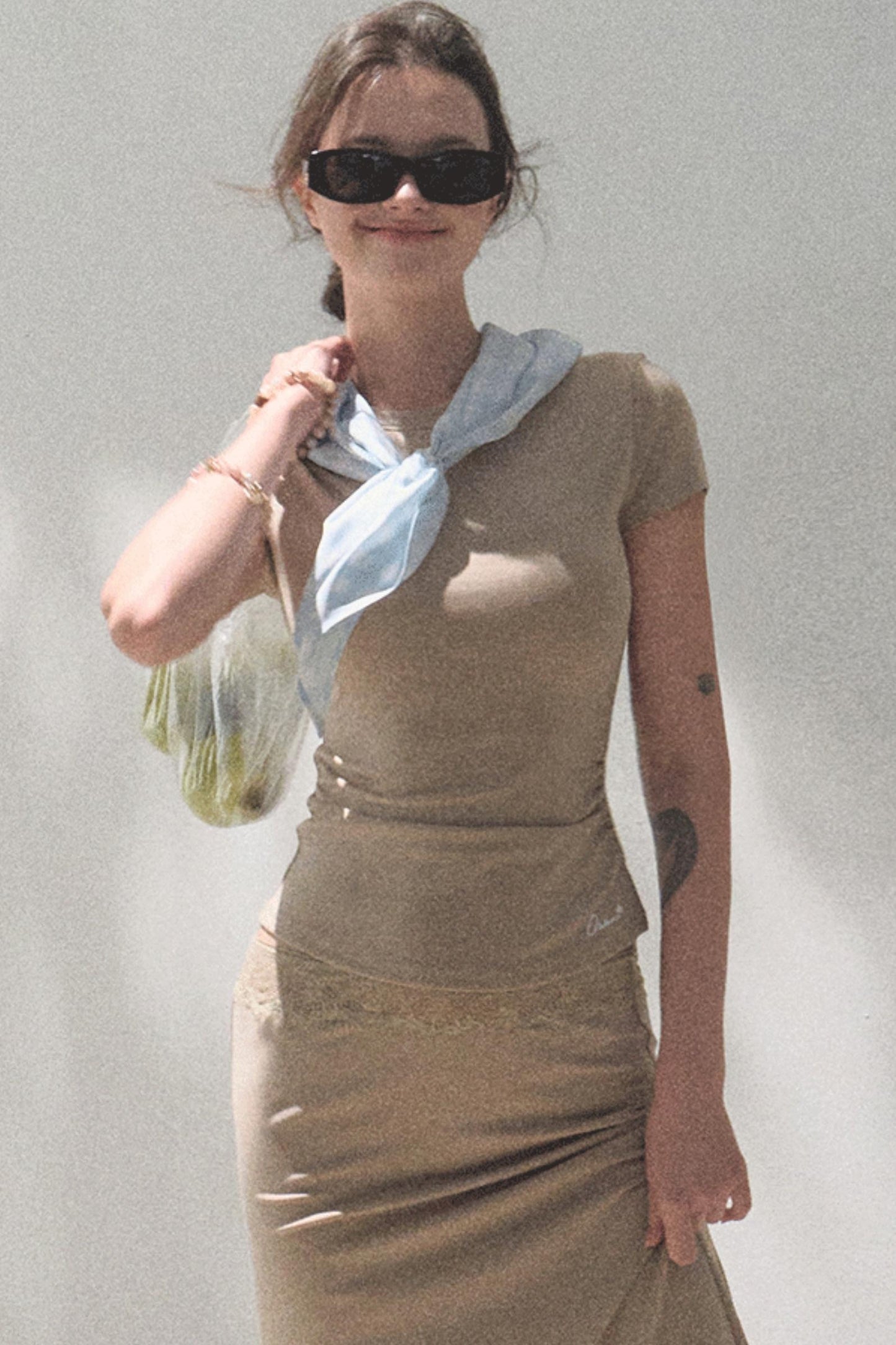 Lace High-Waist Skirt