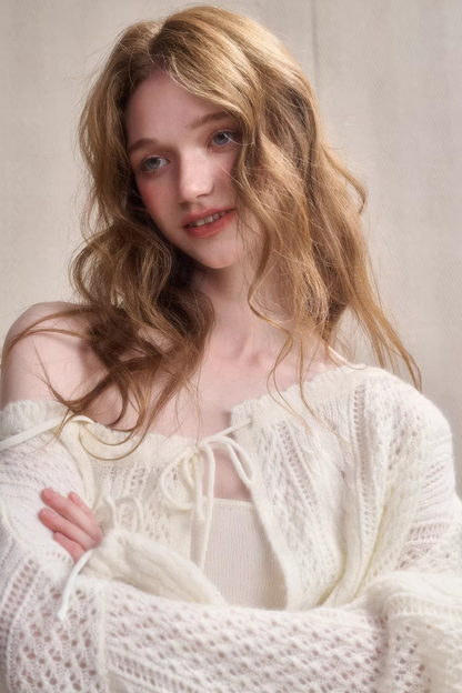 리버뱅크 모헤어 울 스웨터