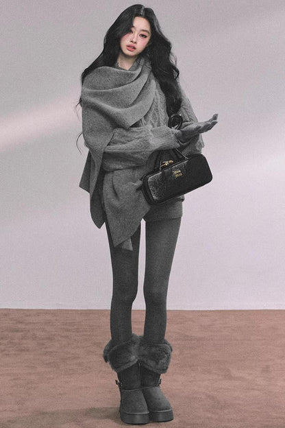 Zurich Knit Sweater Shorts Set-Up